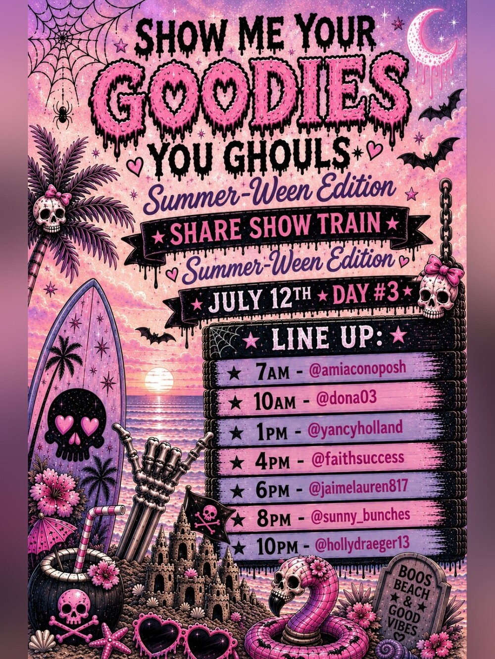 Show Me Your Goodies You Ghouls- Share Show Train 3 Day Event July 10-12th - Picture 4 of 6